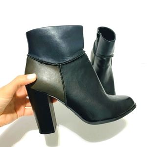 Parker & Sky Colorblock Vegan Leather Booties Ankle Boots 7